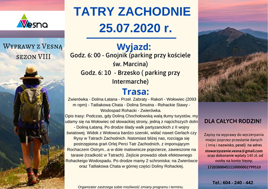 Tatry Zachodnie - plakat